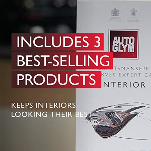 Autoglym interior cleaning kit includes 3 best-selling products.